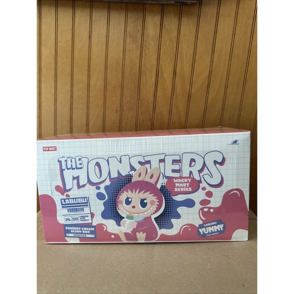 Pop Mart Labubu The Monsters Wacky Mart Series Squishy Charm Sealed‎ Case